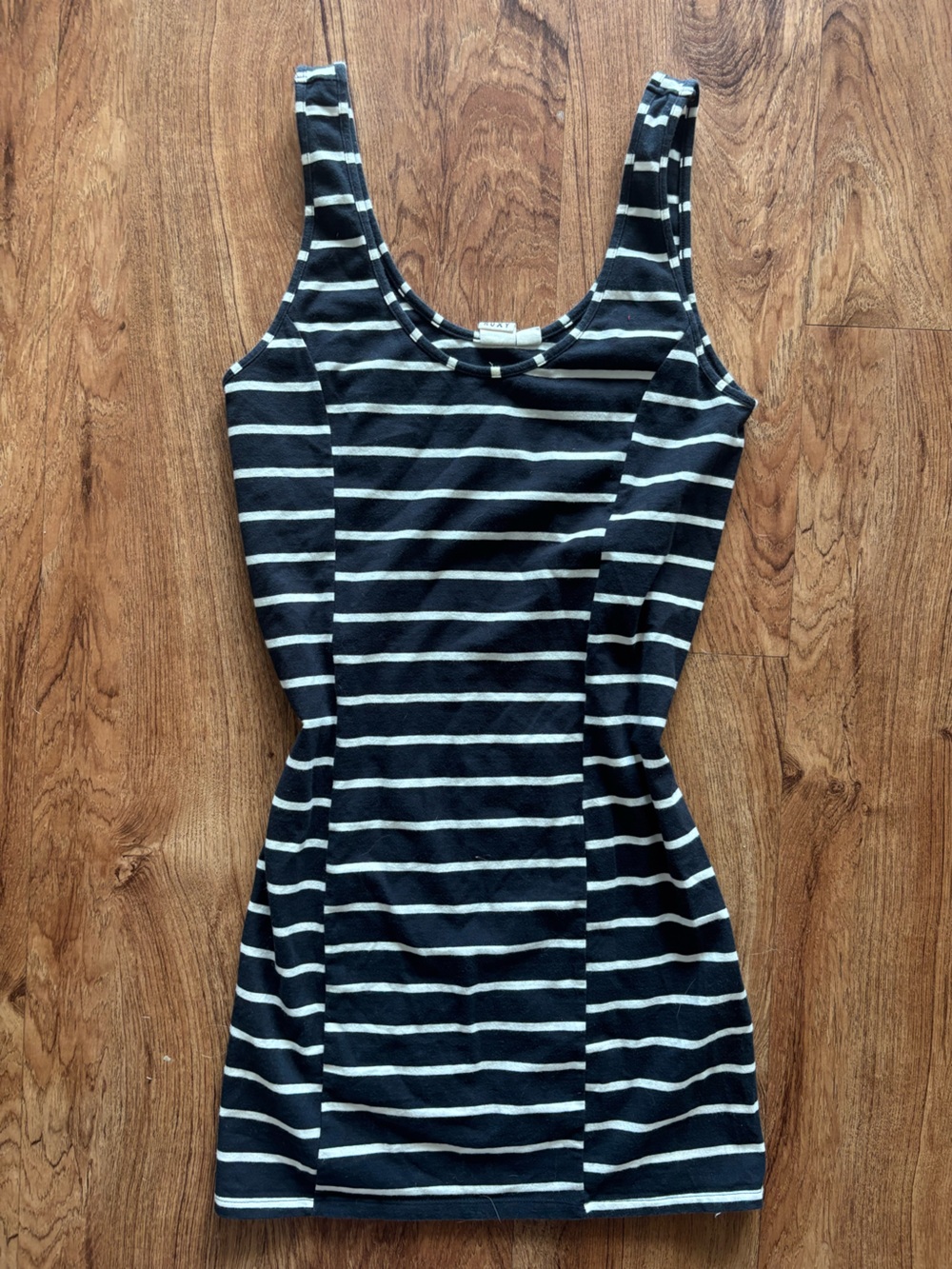 Roxy Black and White Striped Mini Dress